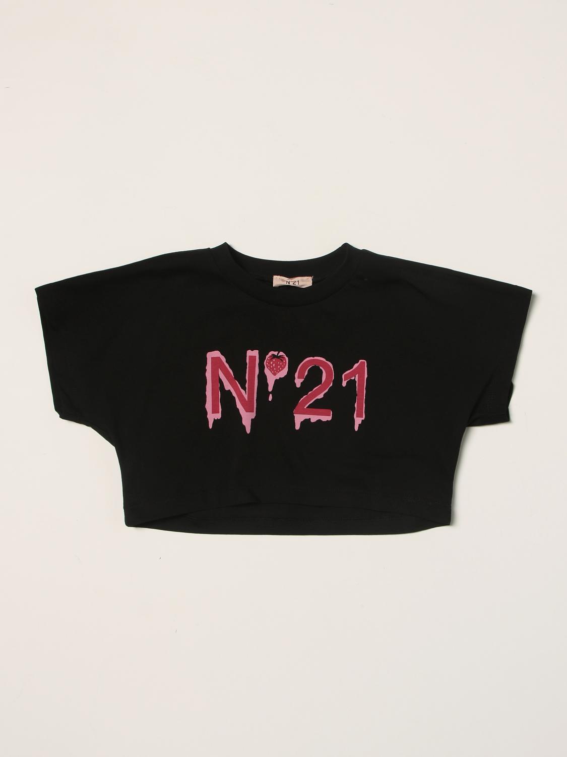 N° 21 Cropped T-shirt N ° 21 with logo