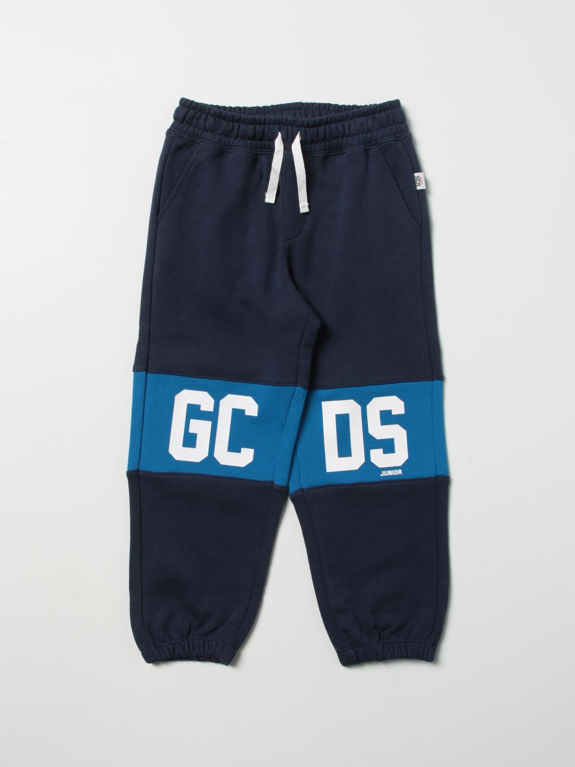 GCDS Trousers GCDS Kids colour Blue