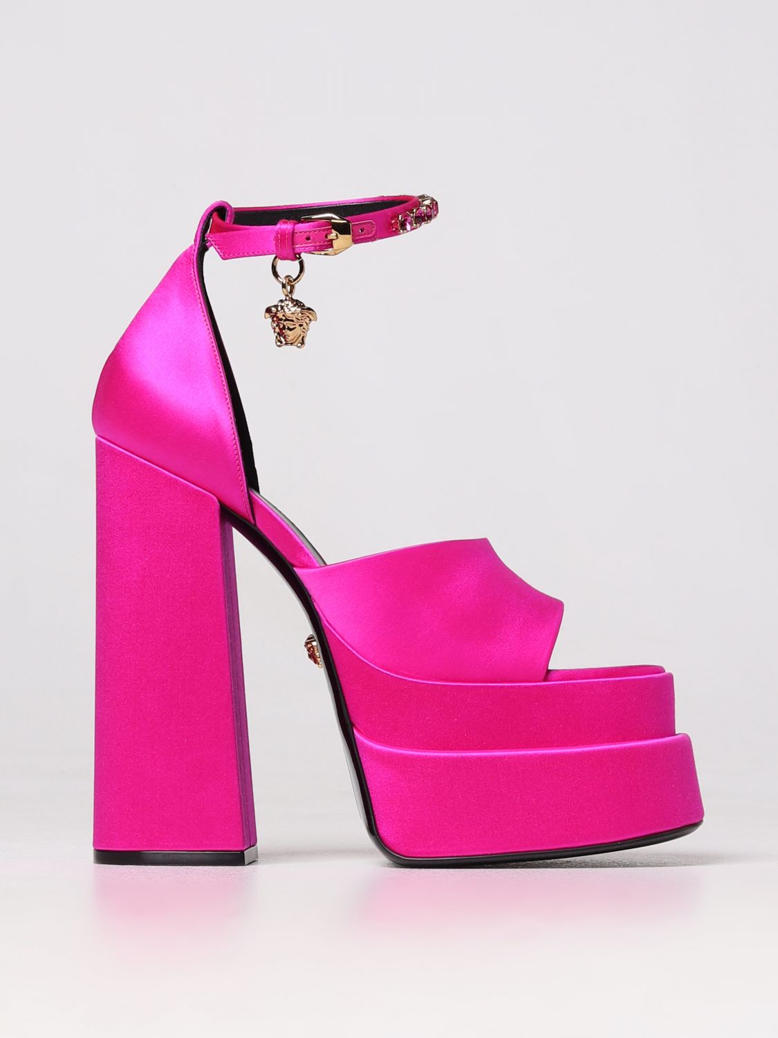 Versace Heeled Sandals VERSACE Woman colour Pink