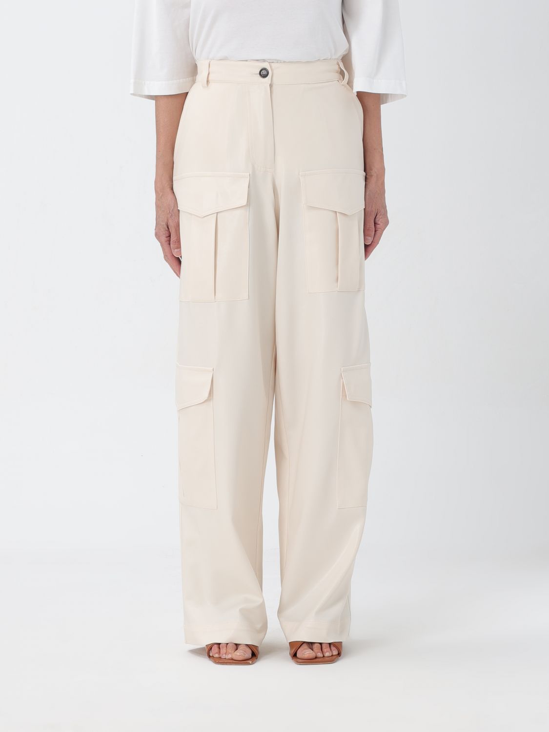 Pinko Trousers PINKO Woman colour Beige