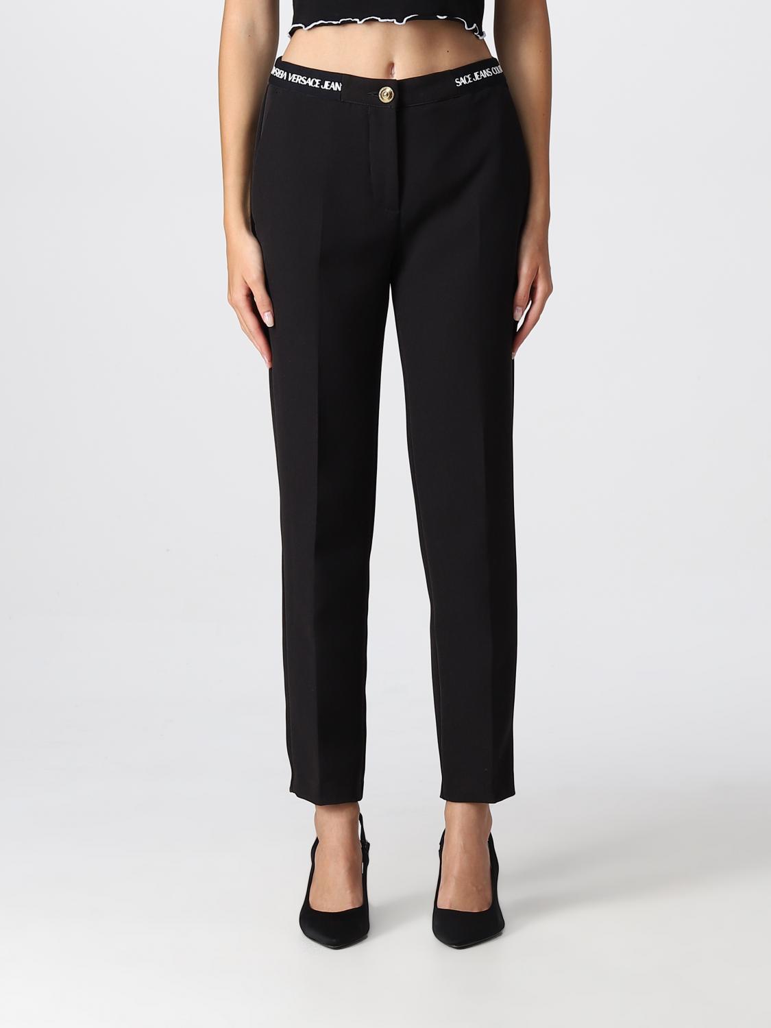 Versace Jeans Couture Trousers VERSACE JEANS COUTURE Woman colour Black