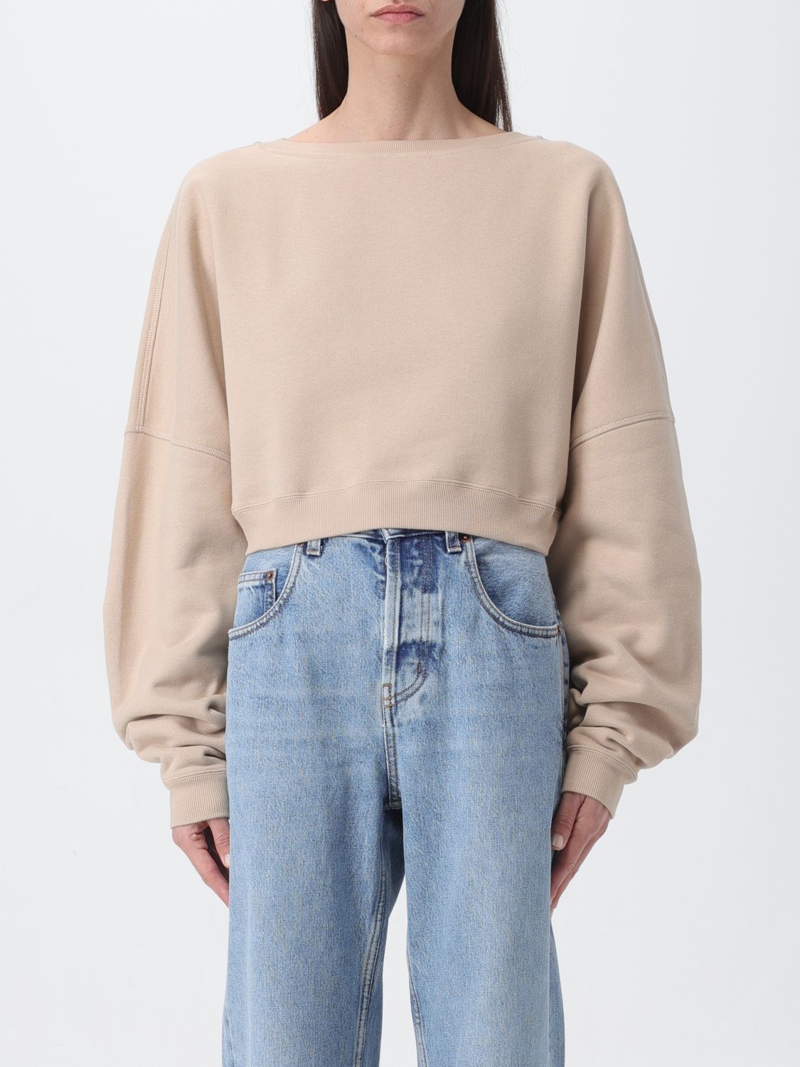 Saint Laurent Sweatshirt SAINT LAURENT Woman colour Beige