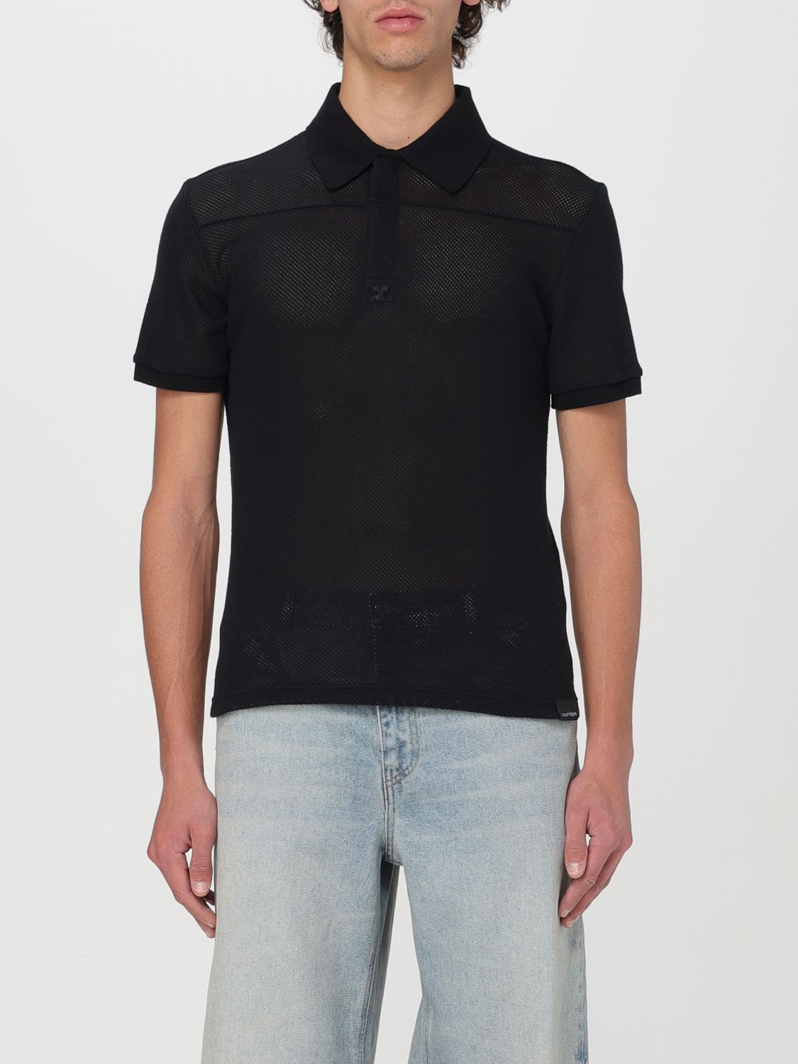 Courrèges Polo Shirt COURRÈGES Men colour Black