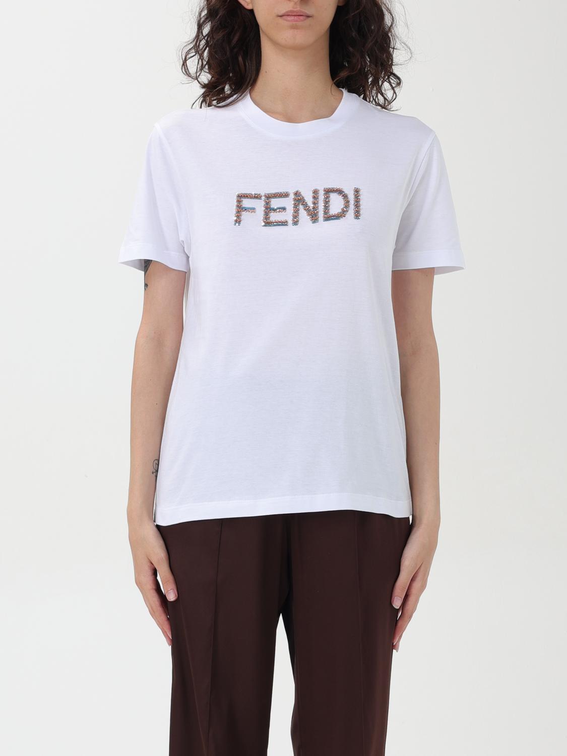 FENDI T-Shirt FENDI Woman color White