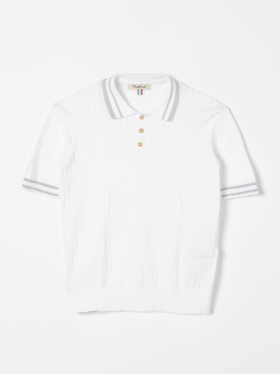 Nupkeet Polo Shirt NUPKEET Kids color White