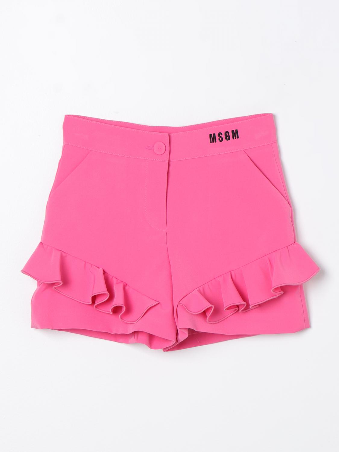 Msgm Kids Short MSGM KIDS Kids colour Fuchsia