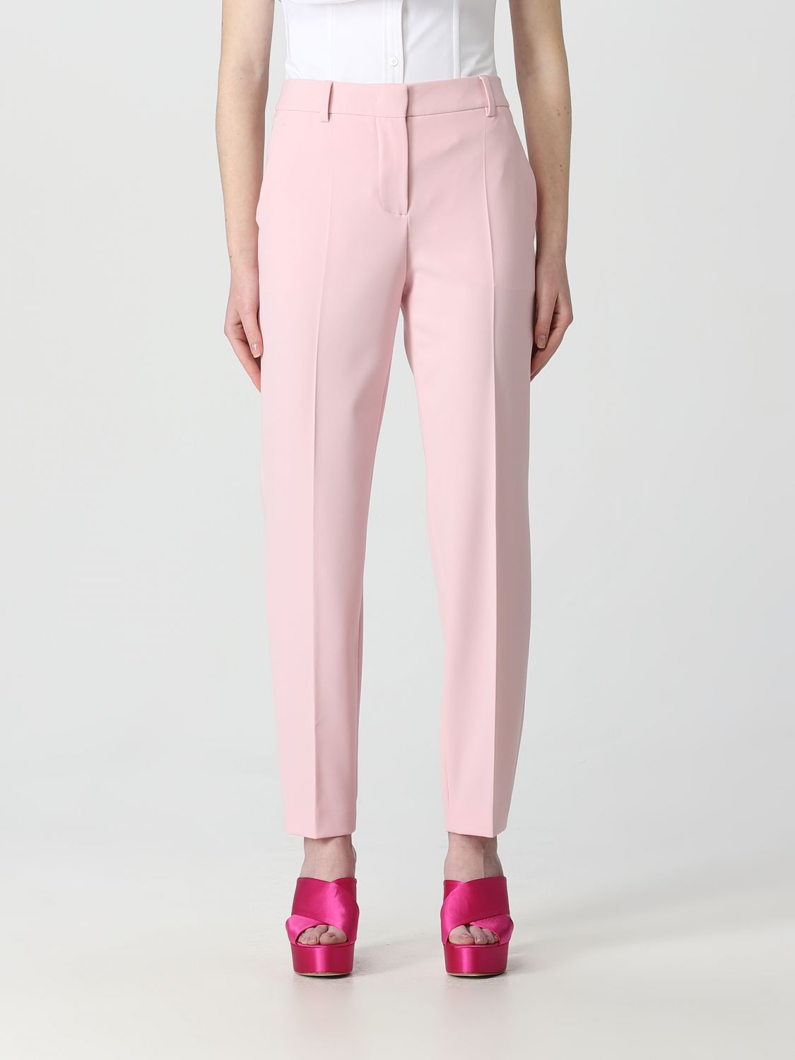 Boutique Moschino Trousers BOUTIQUE MOSCHINO Woman colour Pink