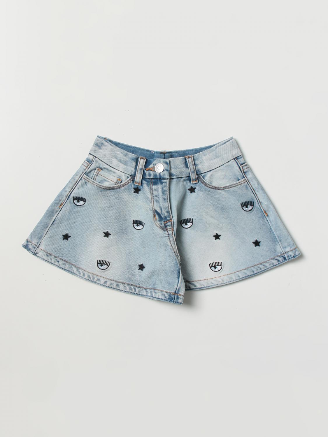 CHIARA FERRAGNI Short CHIARA FERRAGNI Kids colour Denim