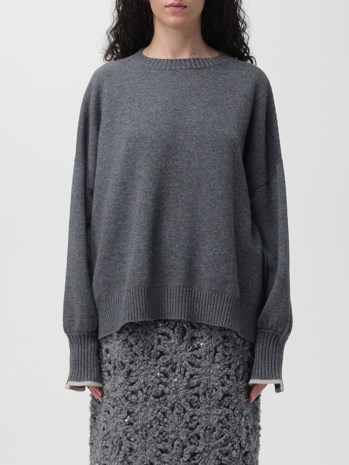 Brunello Cucinelli Jumper BRUNELLO CUCINELLI Woman colour Mouse Grey