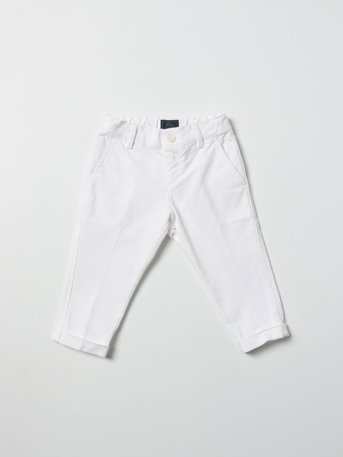 Fay Trousers FAY Kids colour White