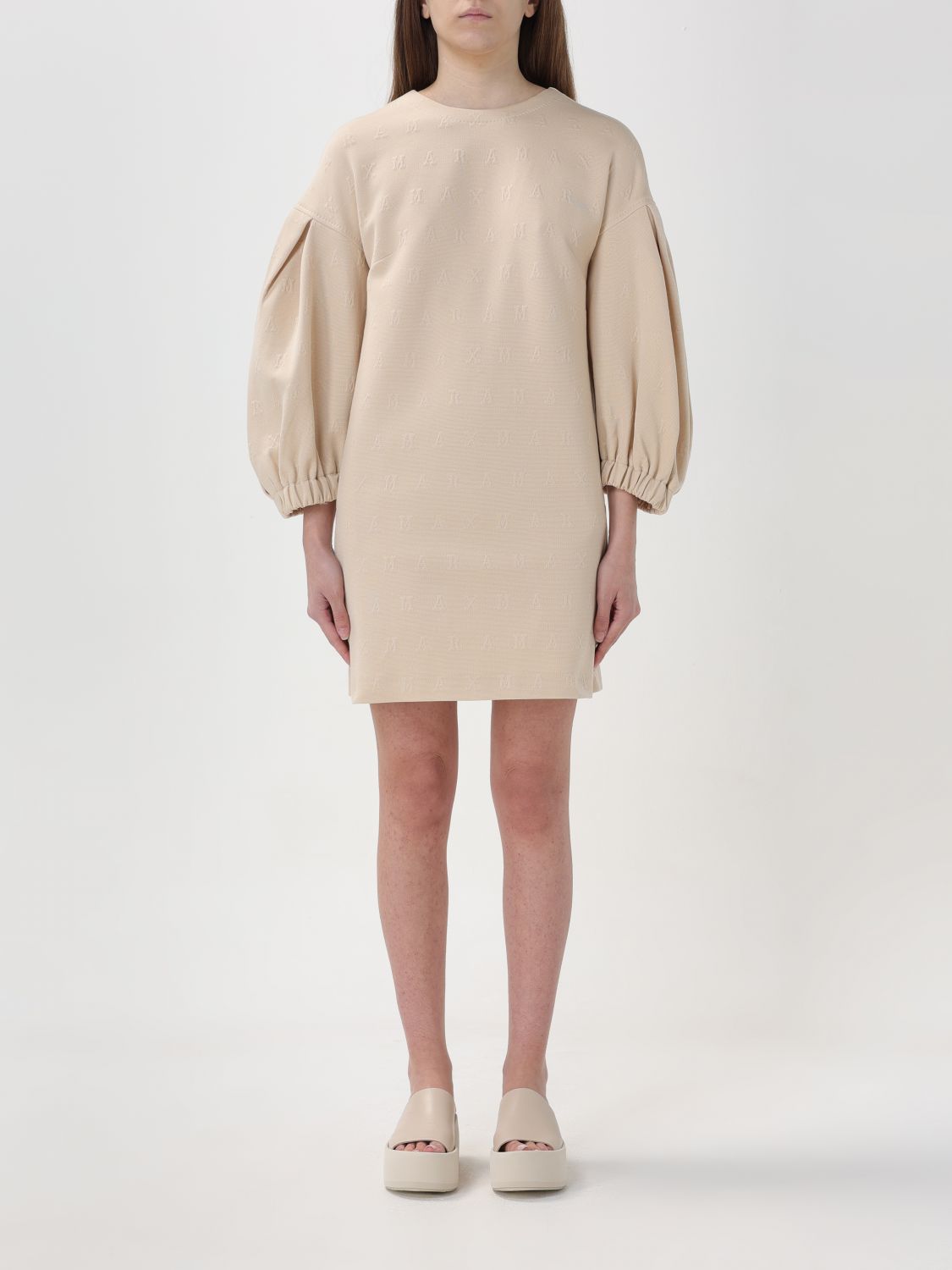 Max Mara Dress MAX MARA Woman colour Yellow Cream