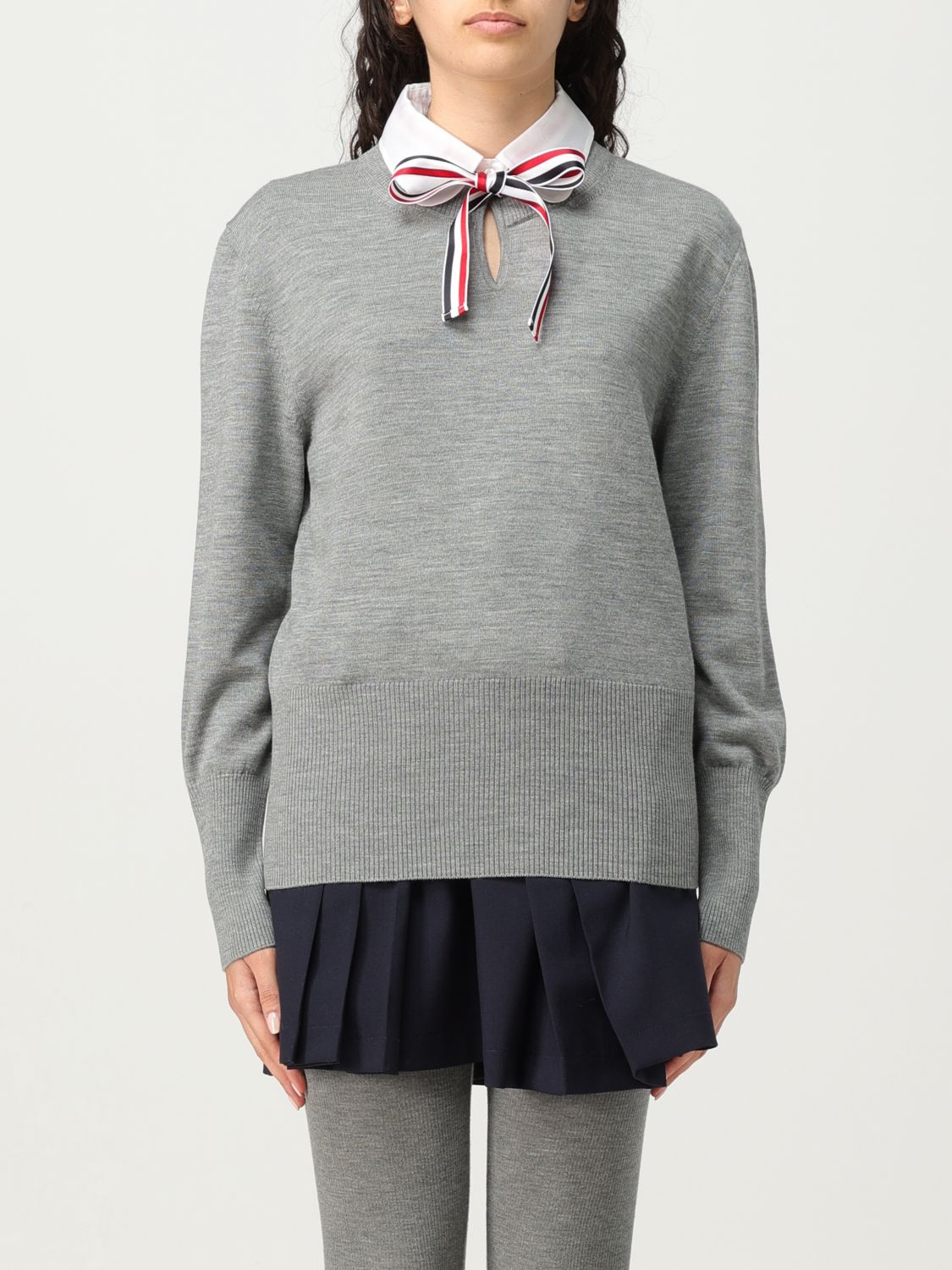 Thom Browne Jumper THOM BROWNE Woman colour Grey