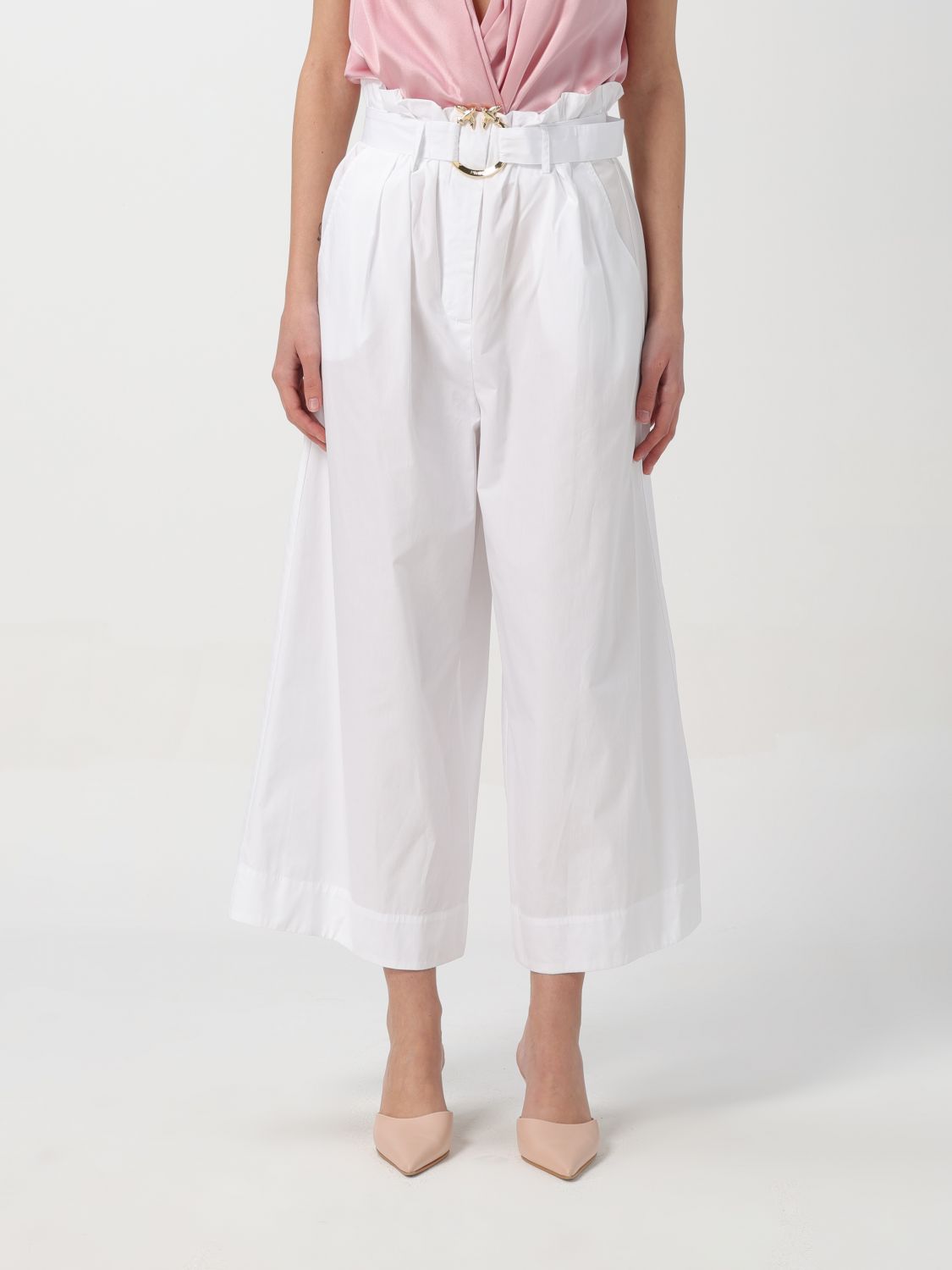 Pinko Trousers PINKO Woman colour White