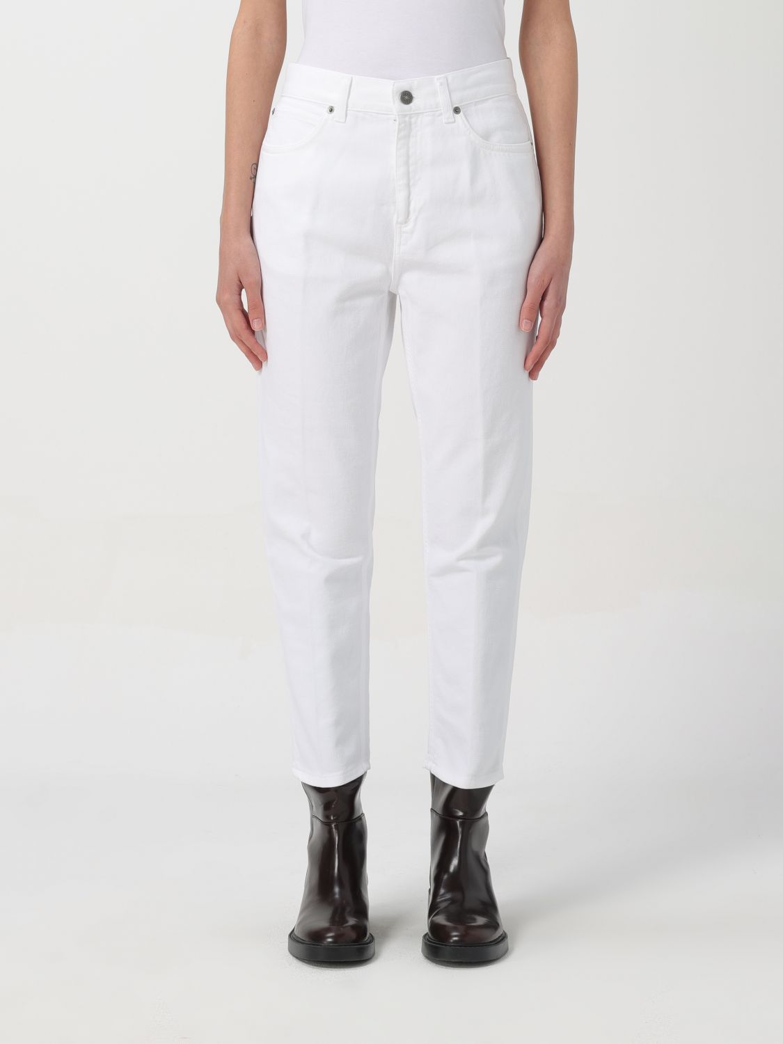 Dondup Trousers DONDUP Woman colour White