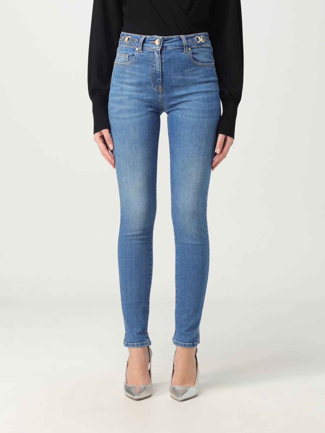 Simona Corsellini Jeans SIMONA CORSELLINI Woman colour Denim