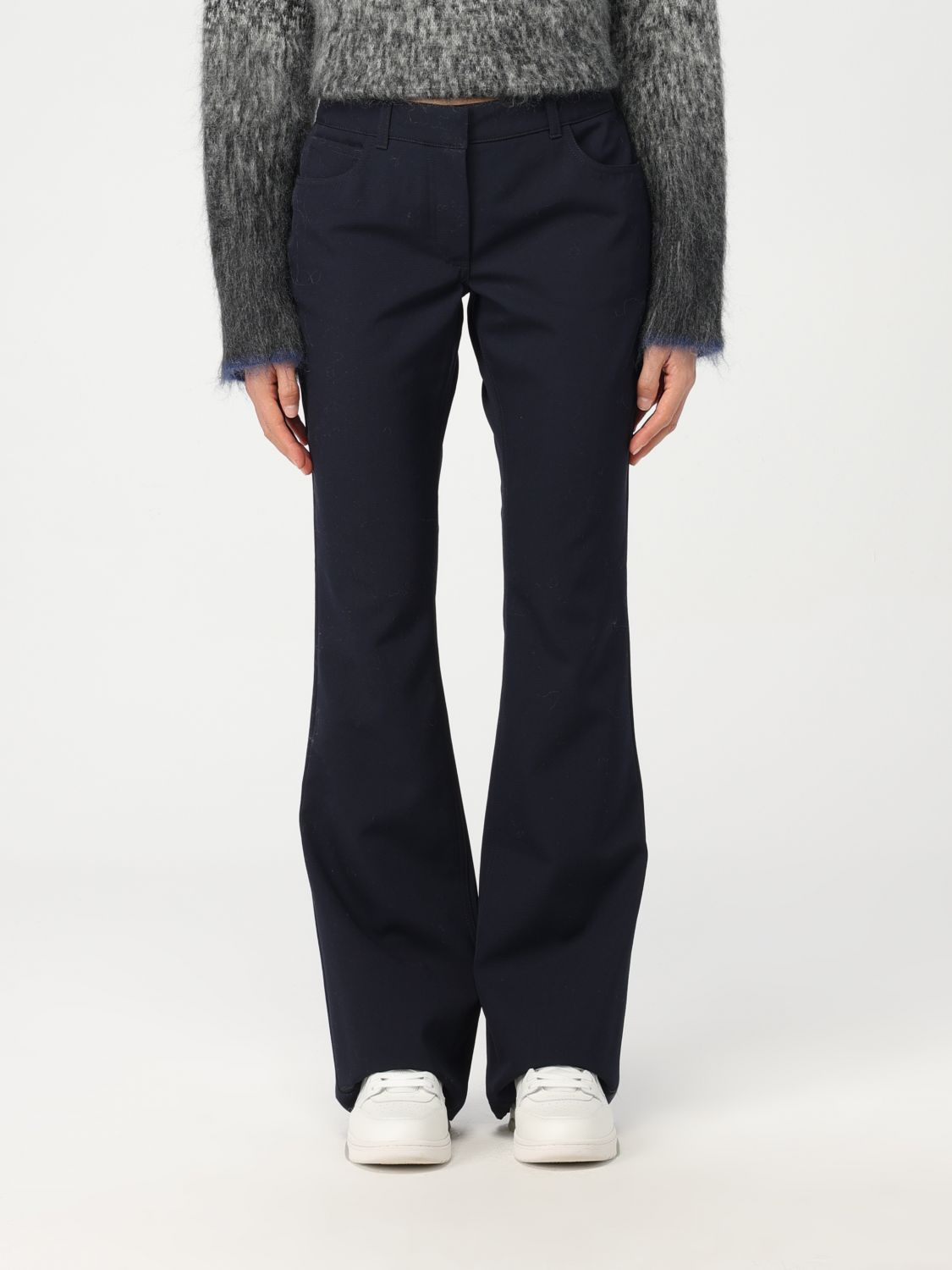 OFF-WHITE Trousers OFF-WHITE Woman colour Cobalt