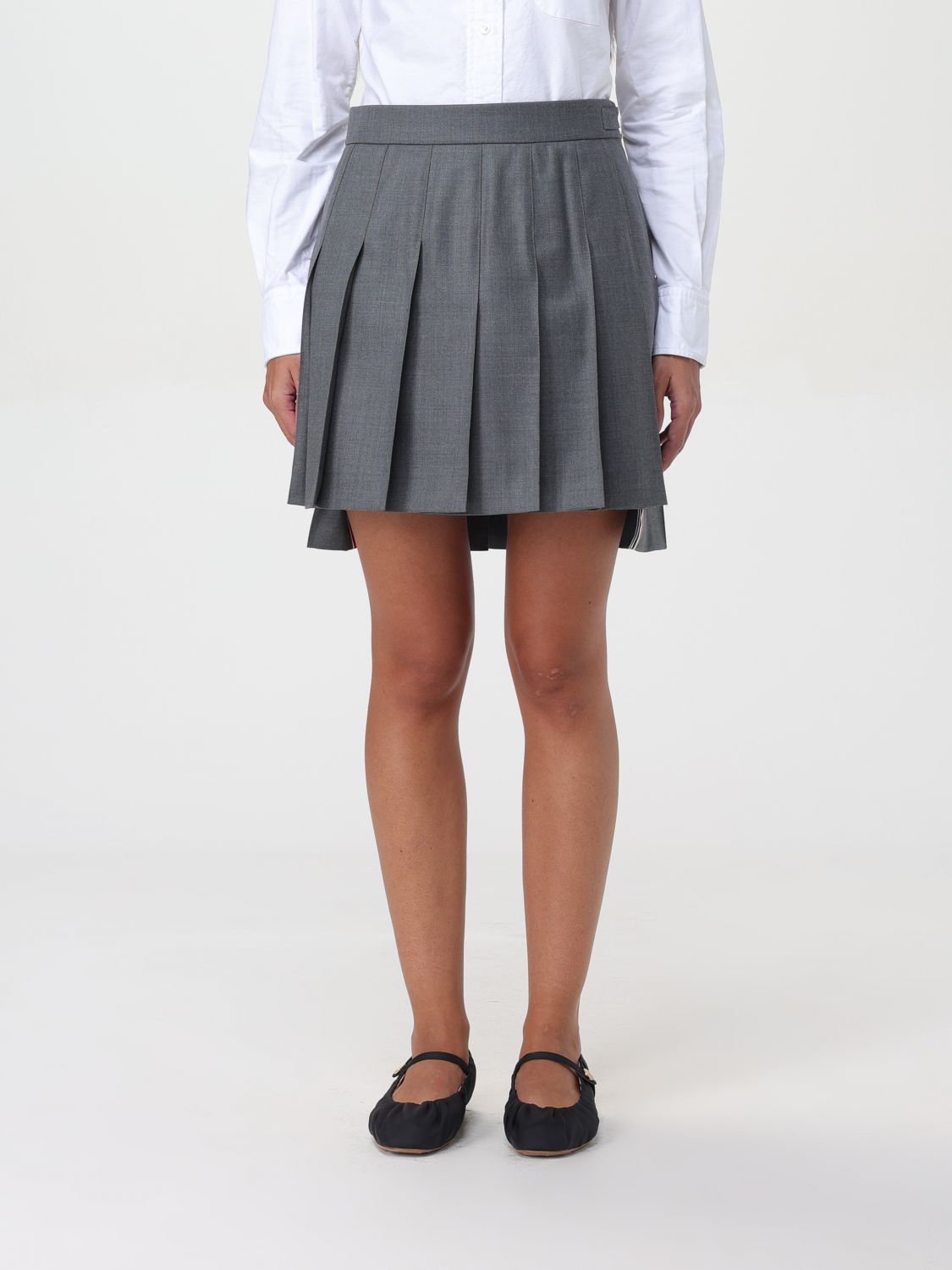 Thom Browne Skirt THOM BROWNE Woman color Charcoal