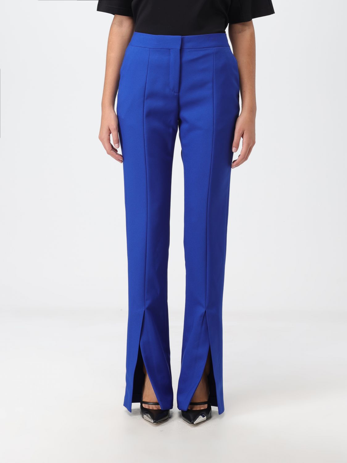 OFF-WHITE Trousers OFF-WHITE Woman colour Blue