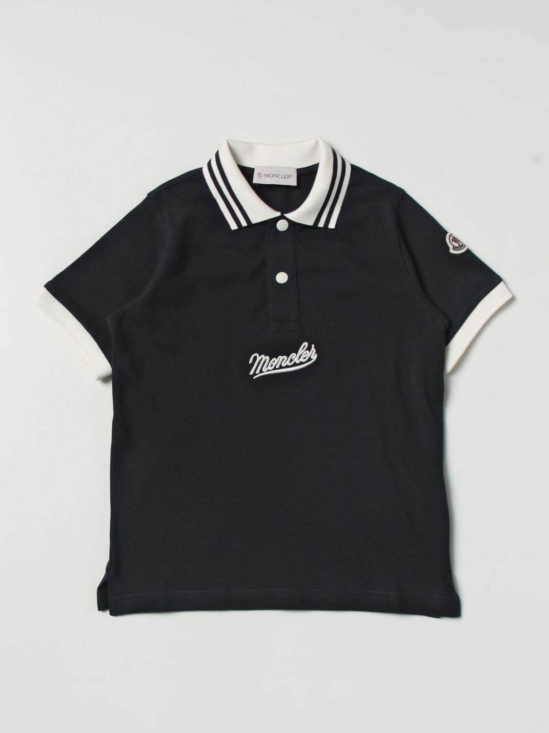 Moncler Polo Shirt MONCLER Kids colour Blue