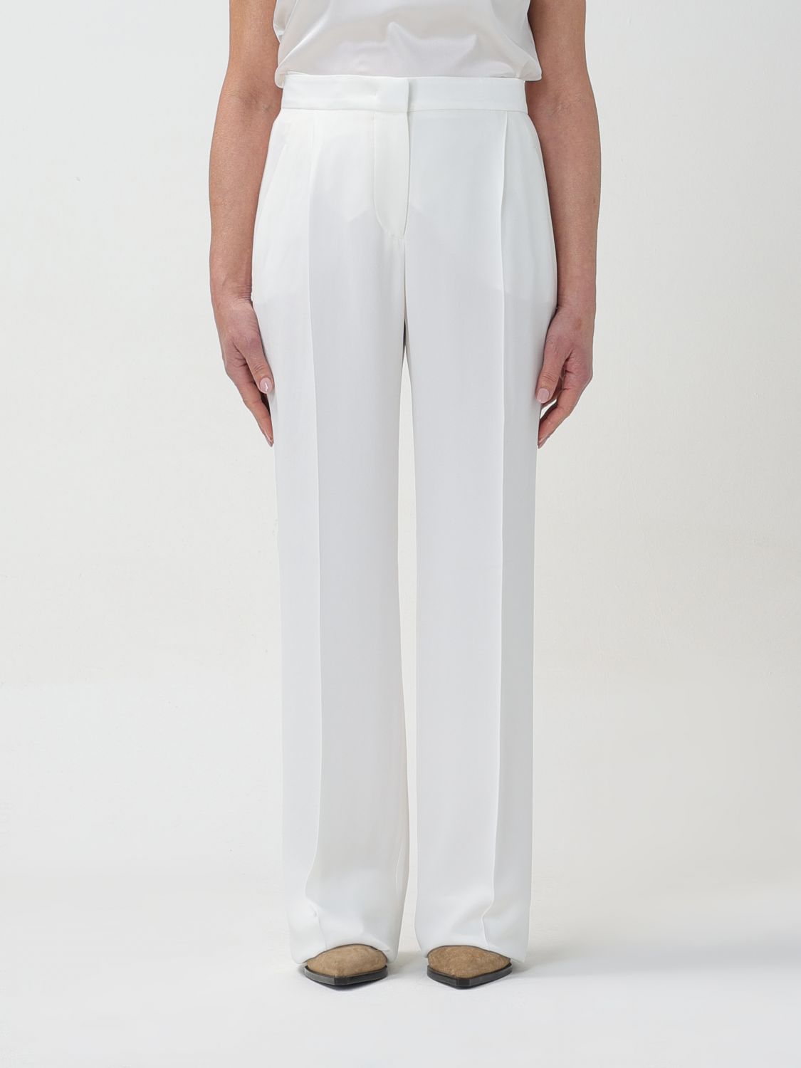 Alberta Ferretti Trousers ALBERTA FERRETTI Woman colour White