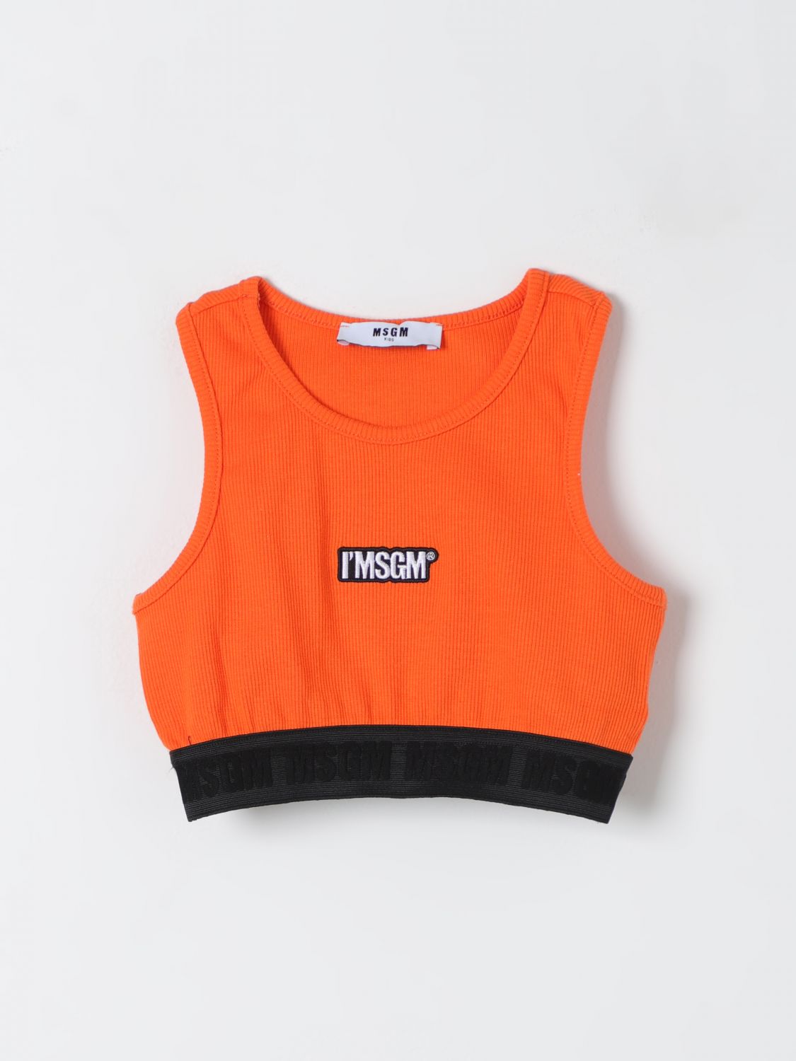 Msgm Kids Top MSGM KIDS Kids colour Orange