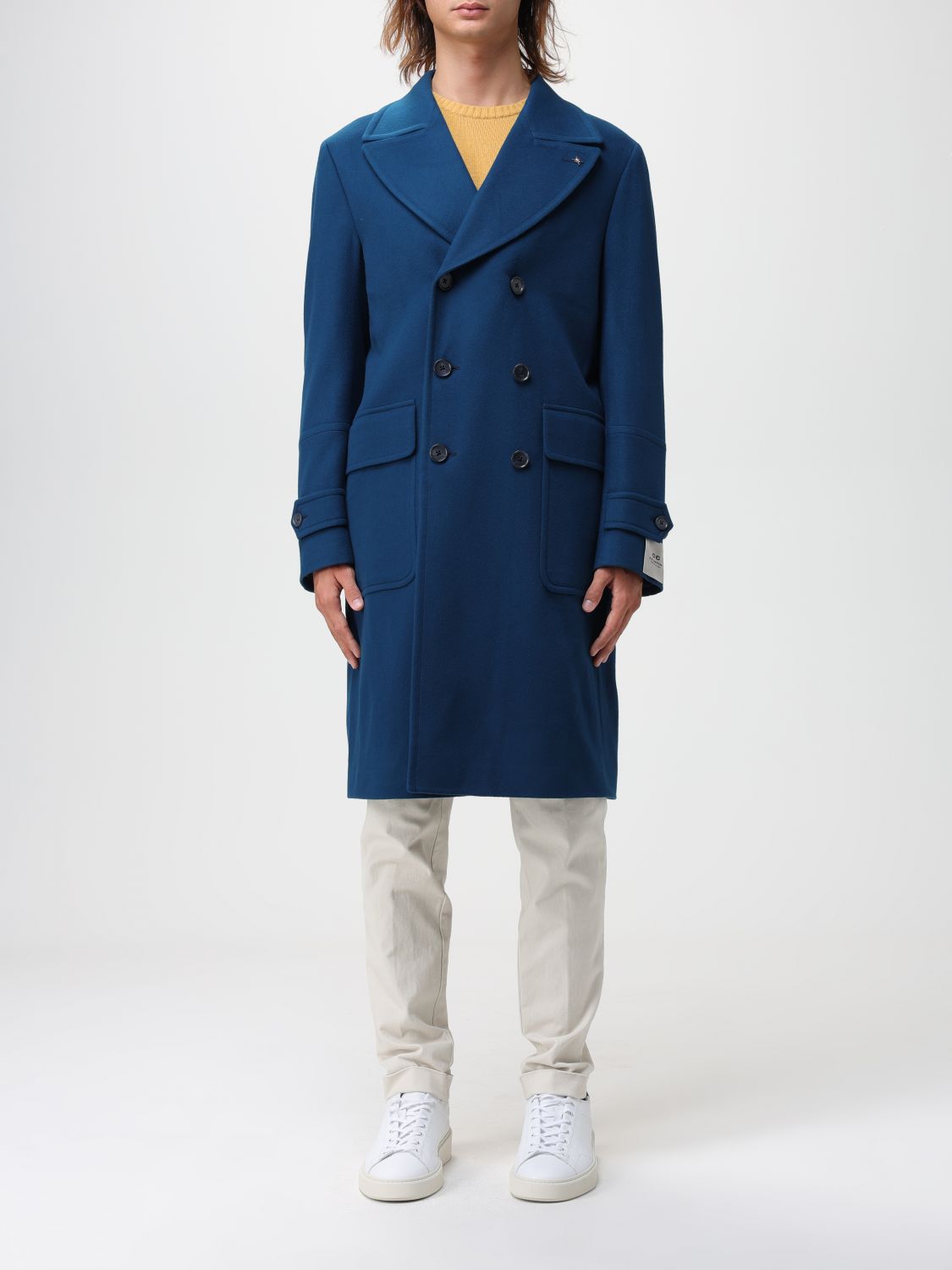 Corneliani Coat CORNELIANI Men colour Blue 1