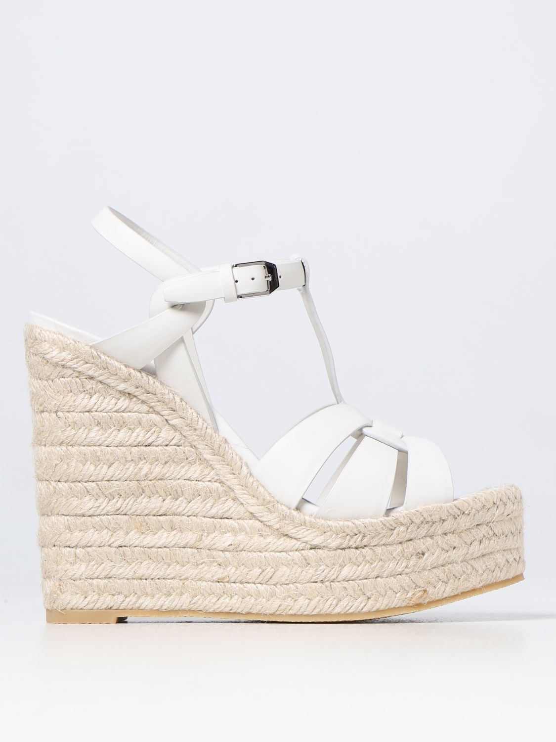 Saint Laurent Wedge Shoes SAINT LAURENT Woman colour White