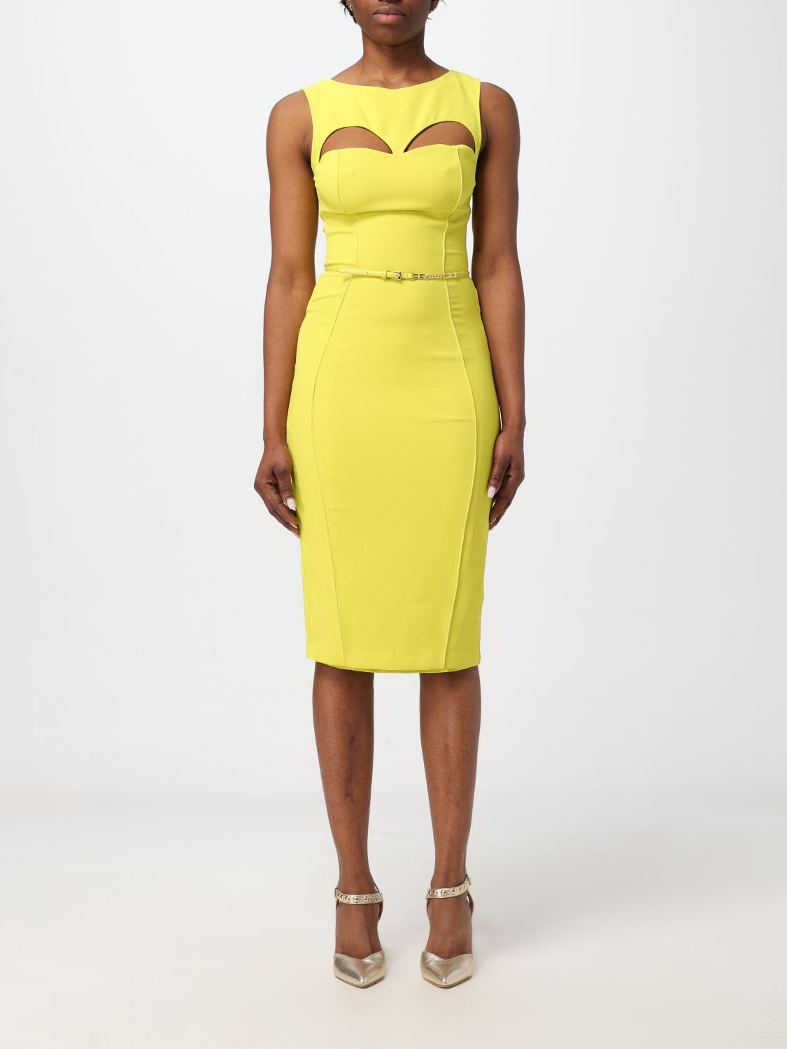 Elisabetta Franchi Dress ELISABETTA FRANCHI Woman colour Lime