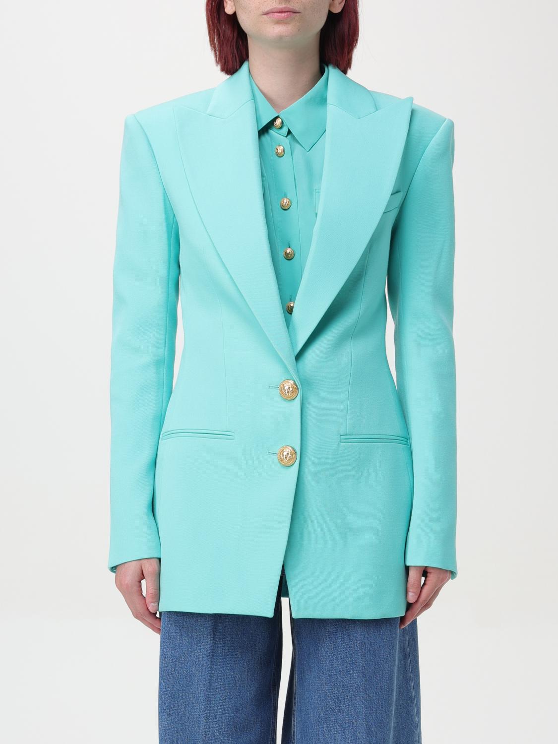 Balmain Blazer BALMAIN Woman color Blue