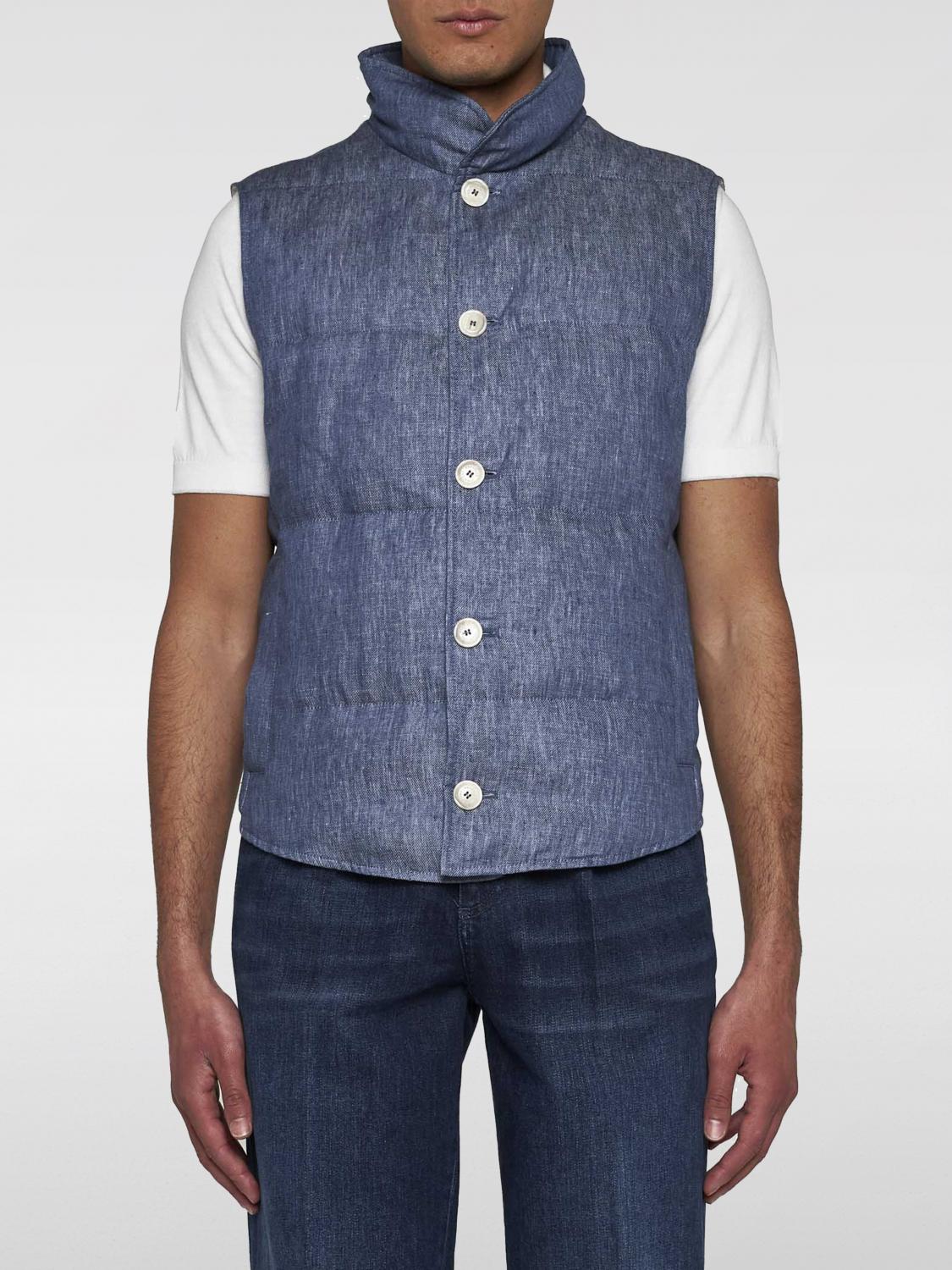 Brunello Cucinelli Suit Vest BRUNELLO CUCINELLI Men color Denim