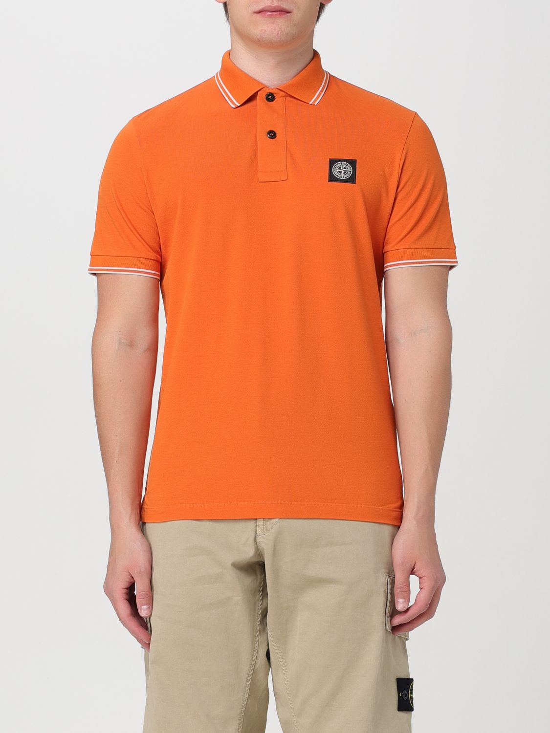 Stone Island Polo Shirt STONE ISLAND Men colour Orange