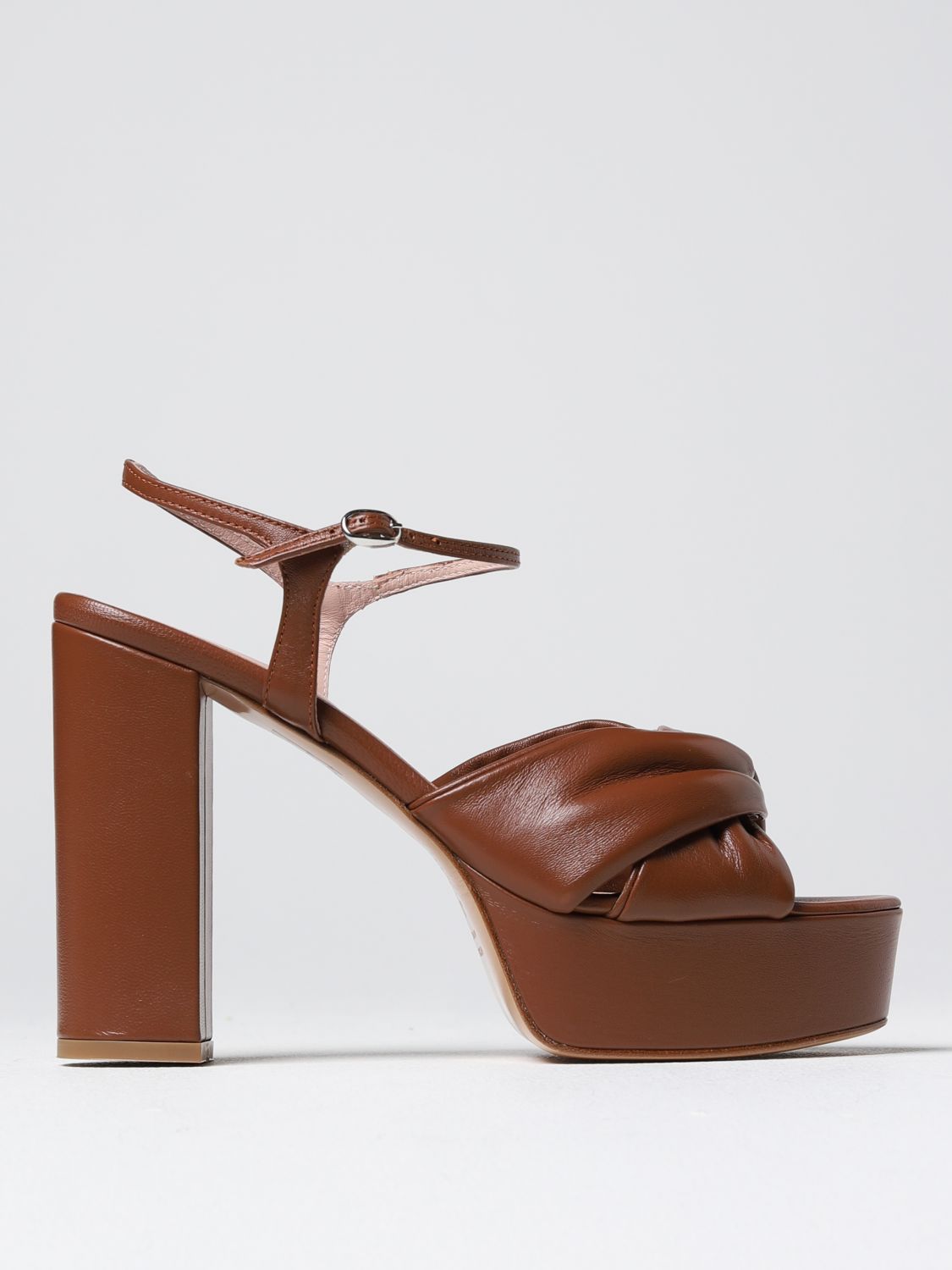 Anna F. Heeled Sandals ANNA F. Woman colour Leather