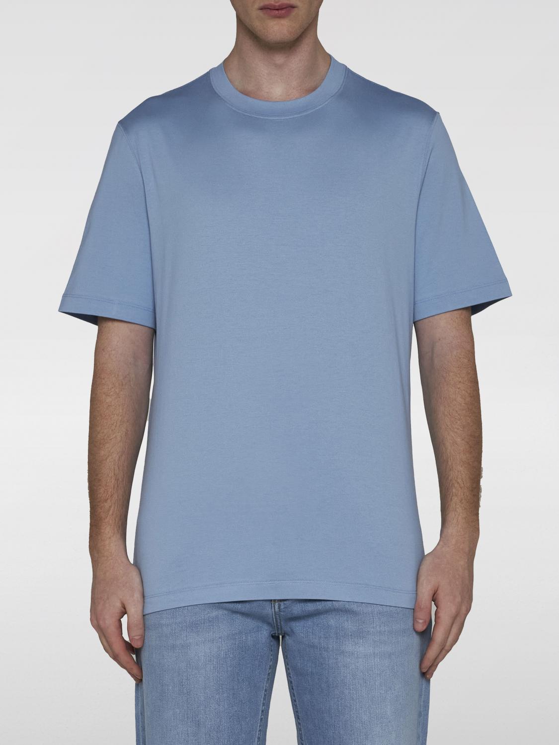 Brunello Cucinelli T-Shirt BRUNELLO CUCINELLI Men color Turquoise