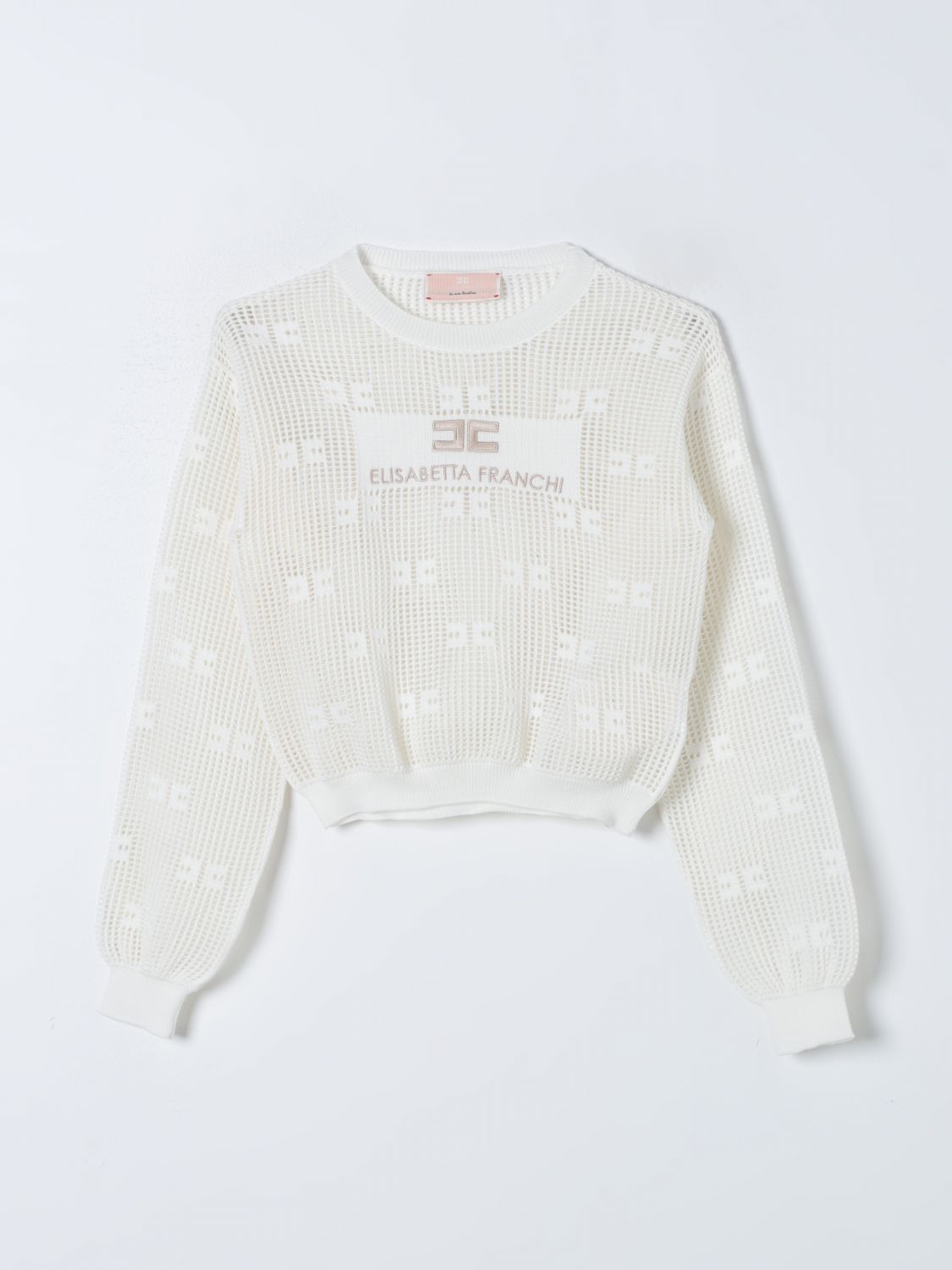 Elisabetta Franchi La Mia Bambina Jumper ELISABETTA FRANCHI LA MIA BAMBINA Kids colour Ivory