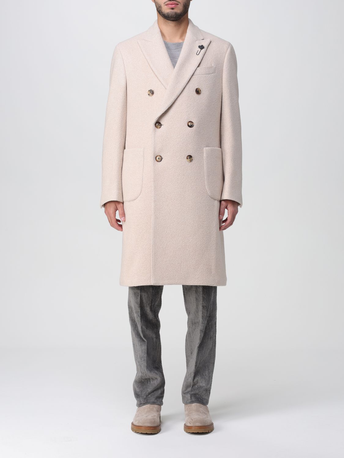 Lardini Coat LARDINI Men colour Beige