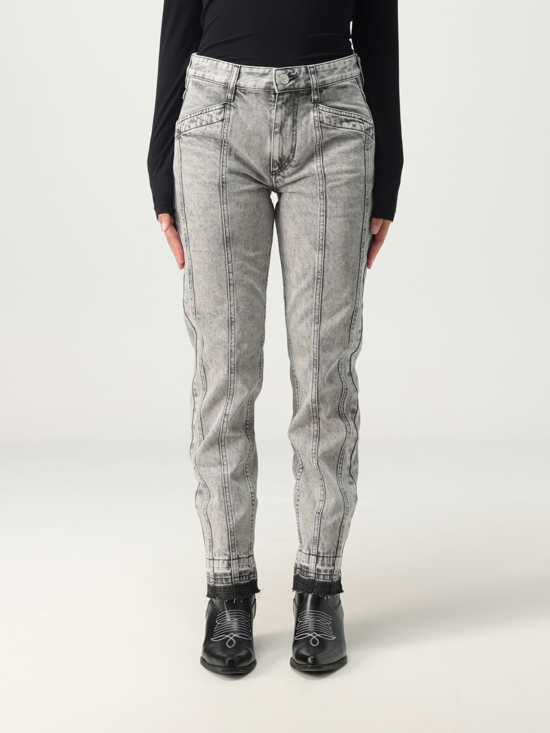 Isabel Marant Étoile Jeans ISABEL MARANT ETOILE Woman colour Grey