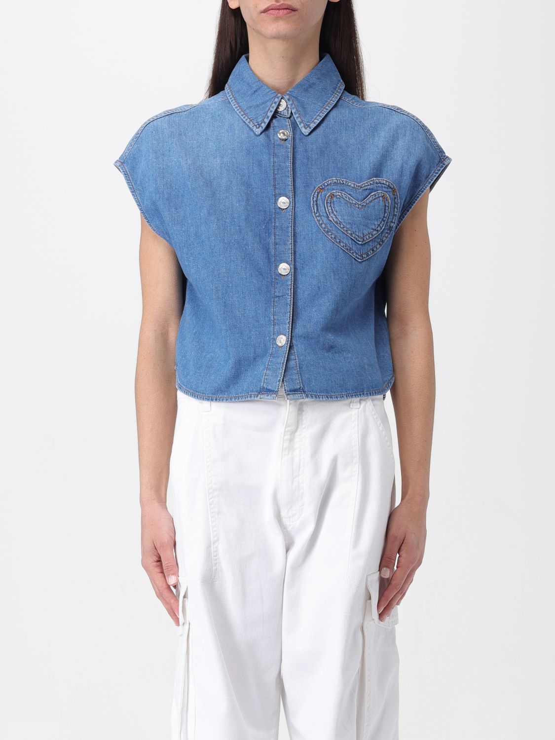 Moschino Jeans Shirt MOSCHINO JEANS Woman colour Blue