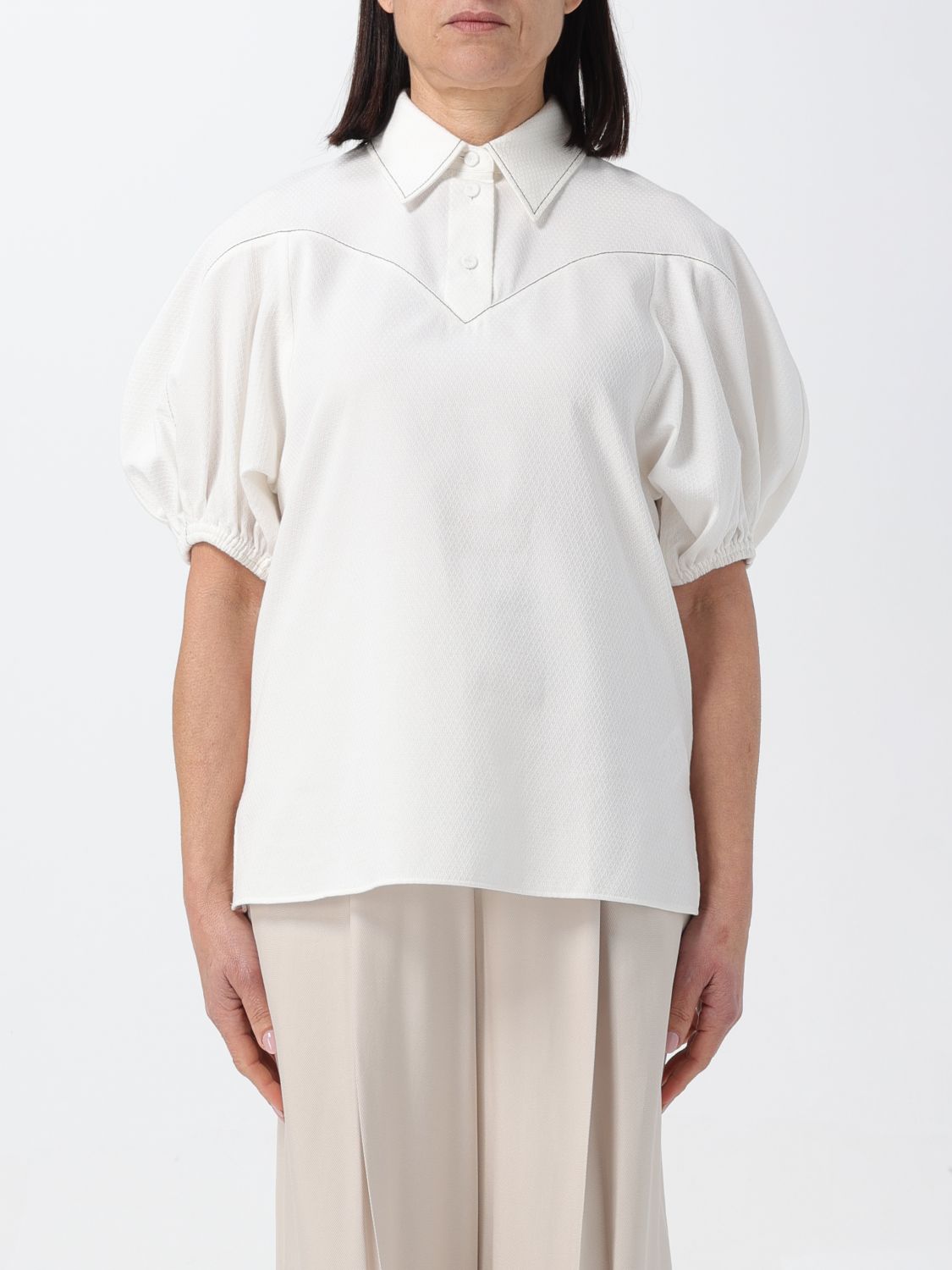 Chloé Polo Shirt CHLOÉ Woman colour Milk