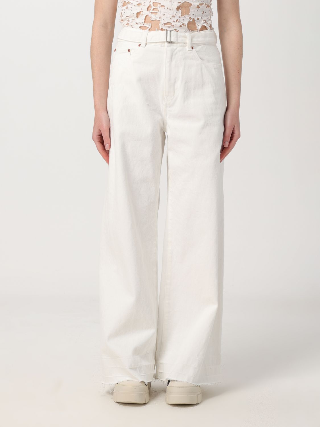 Sacai Jeans SACAI Woman colour White