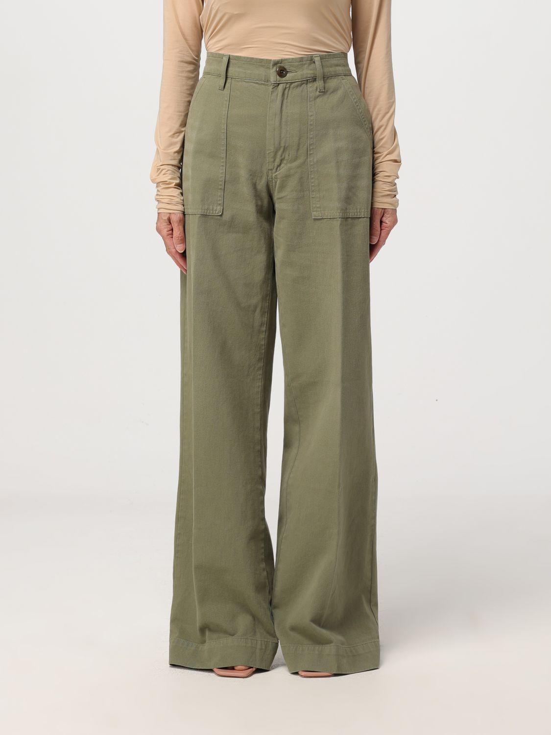 RE/DONE Trousers RE/DONE Woman colour Military