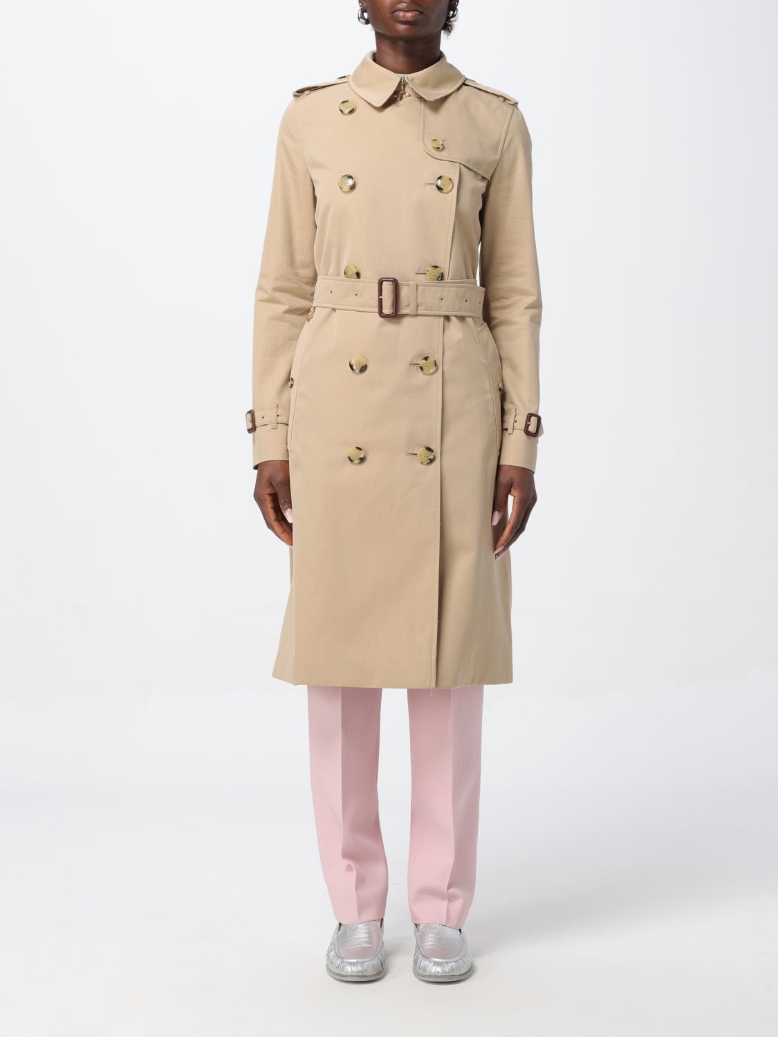 Burberry Trench Coat BURBERRY Woman colour Beige