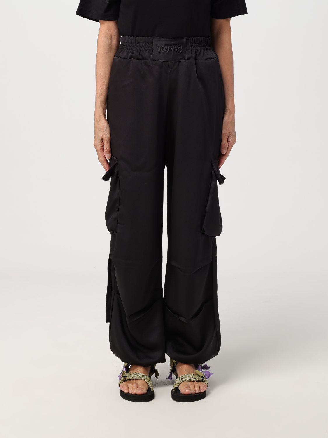 Disclaimer Trousers DISCLAIMER Woman colour Black