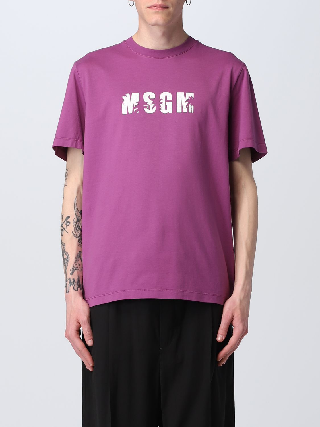 Msgm T-Shirt MSGM Men colour Violet