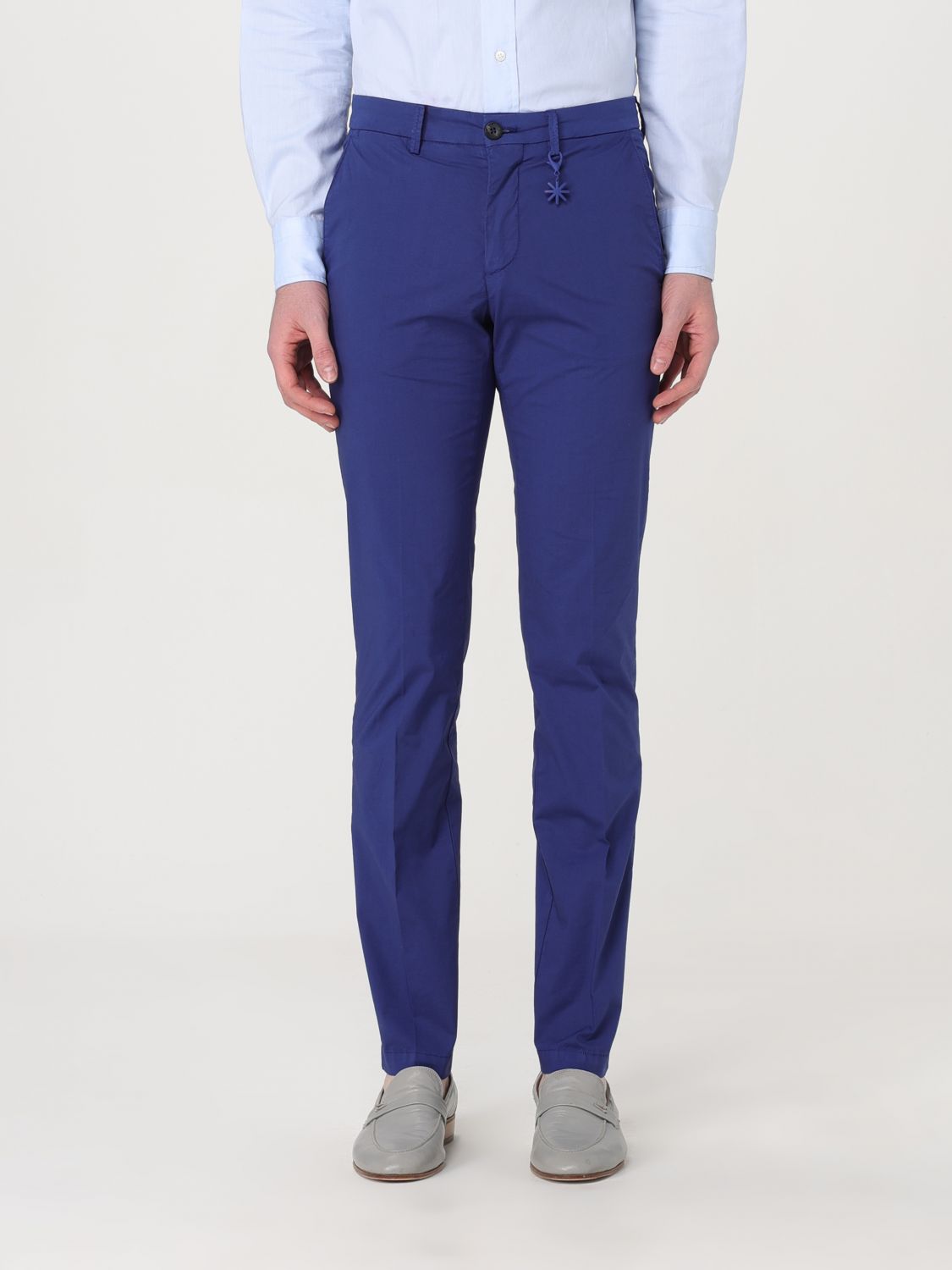 Manuel Ritz Trousers MANUEL RITZ Men colour Blue 1