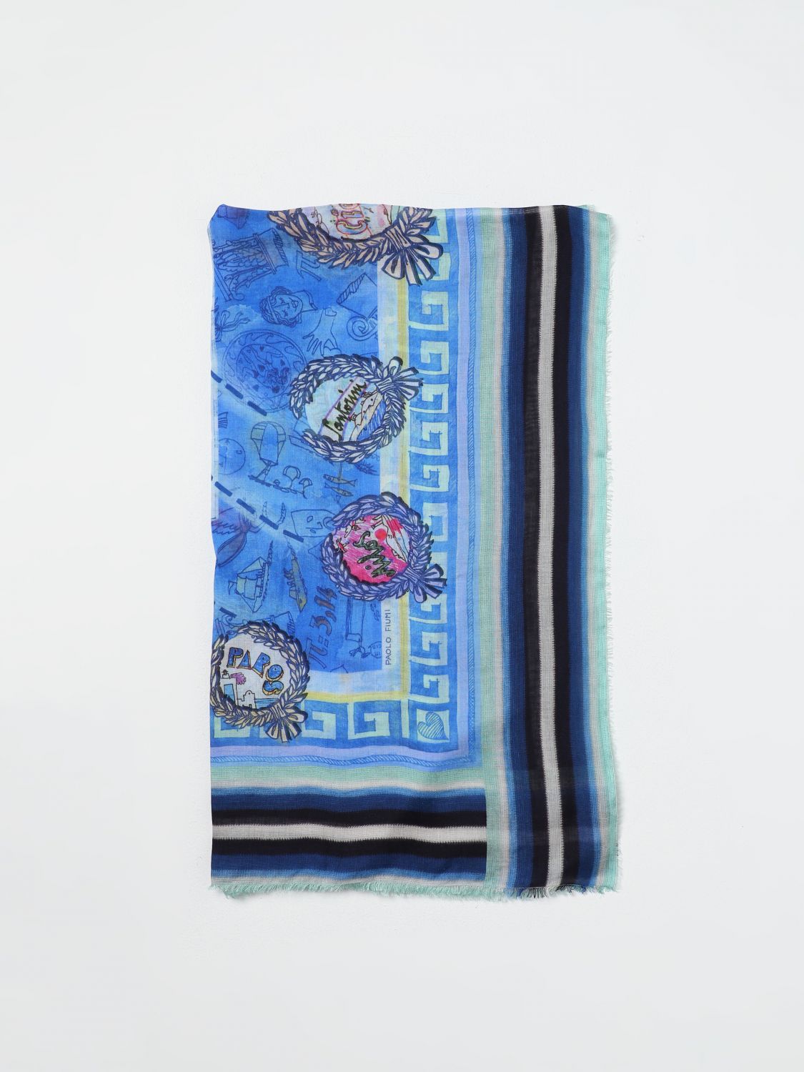 Faliero Sarti Scarf FALIERO SARTI Woman colour Blue