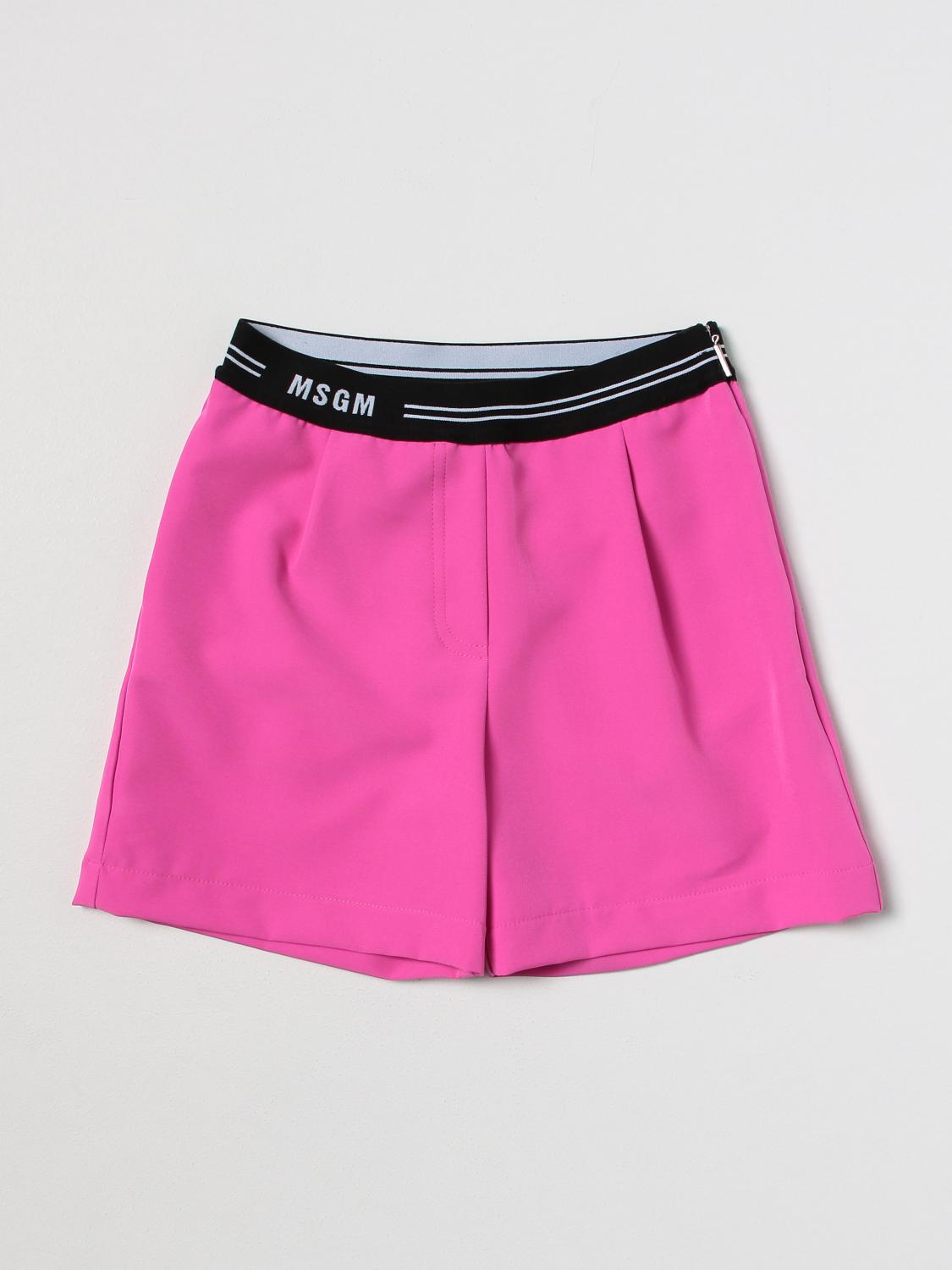 Msgm Kids Short MSGM KIDS Kids colour Fuchsia