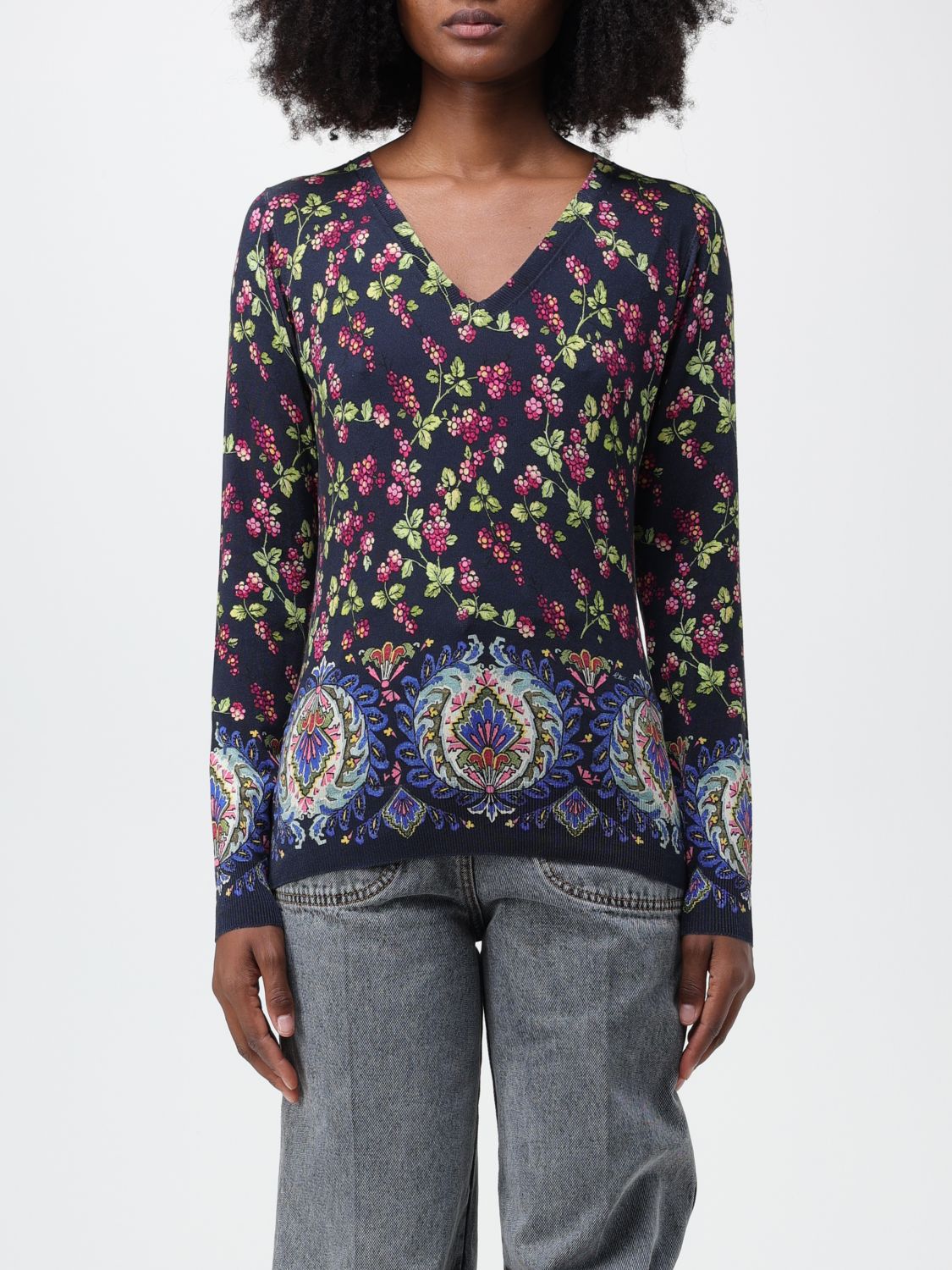 Etro Jumper ETRO Woman colour Blue