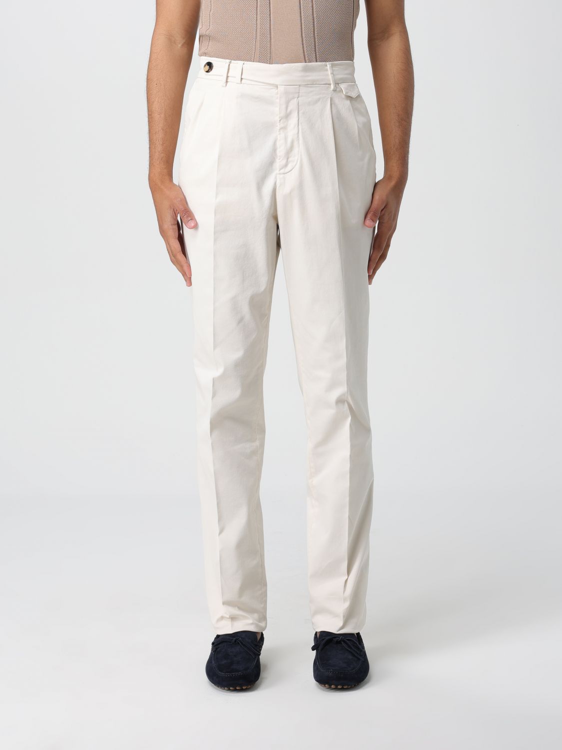 Brunello Cucinelli Trousers BRUNELLO CUCINELLI Men colour Yellow Cream