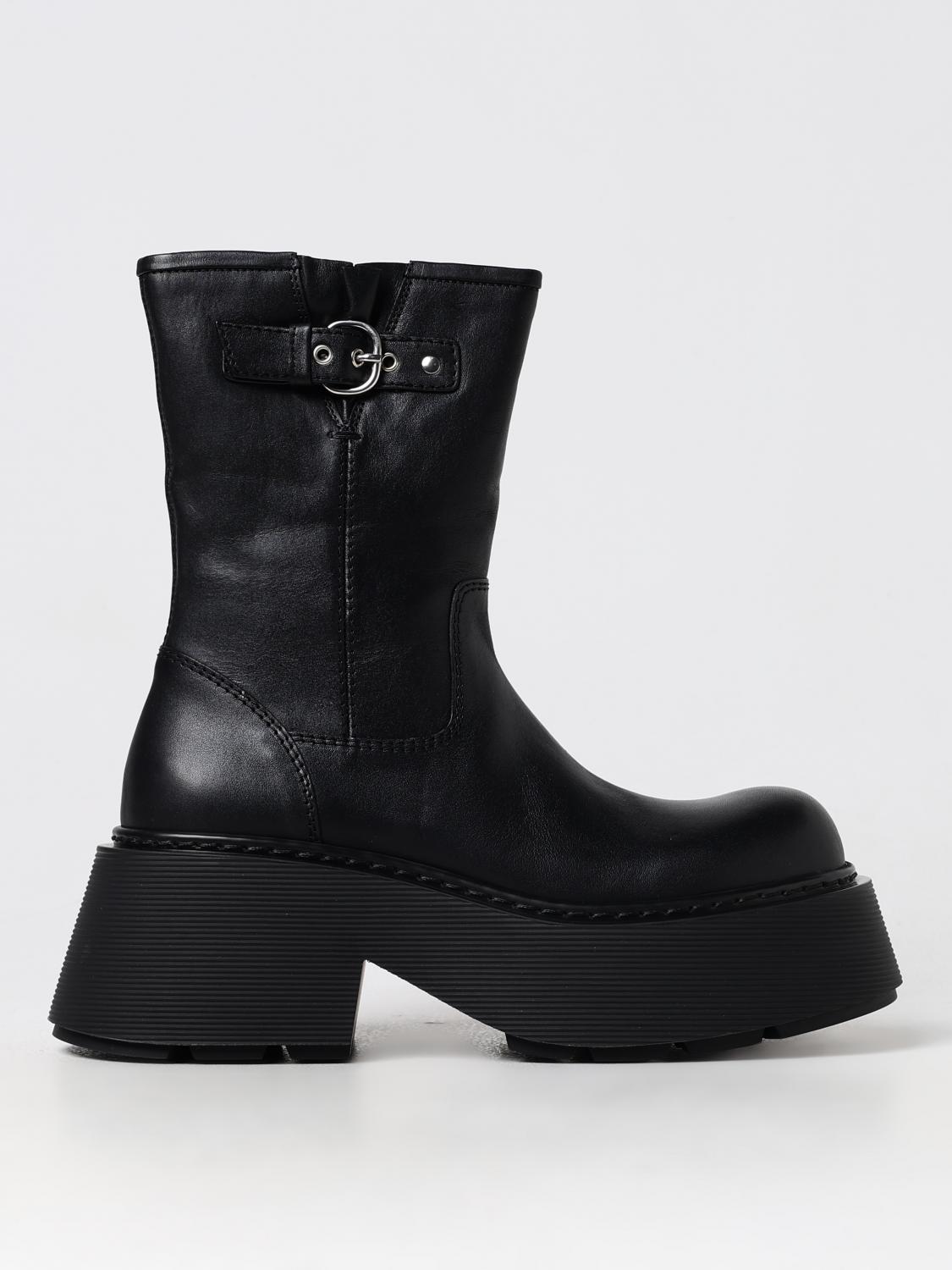 Vic Matié Flat Ankle Boots VIC MATIÉ Woman color Black