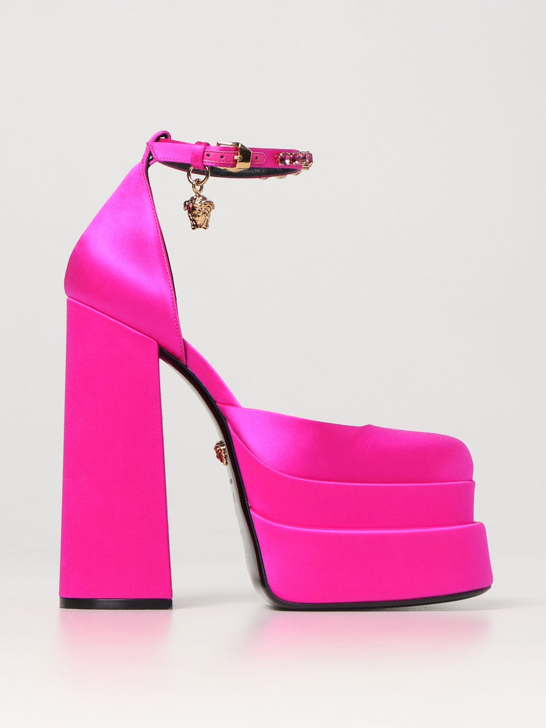 Versace High Heel Shoes VERSACE Woman colour Fuchsia